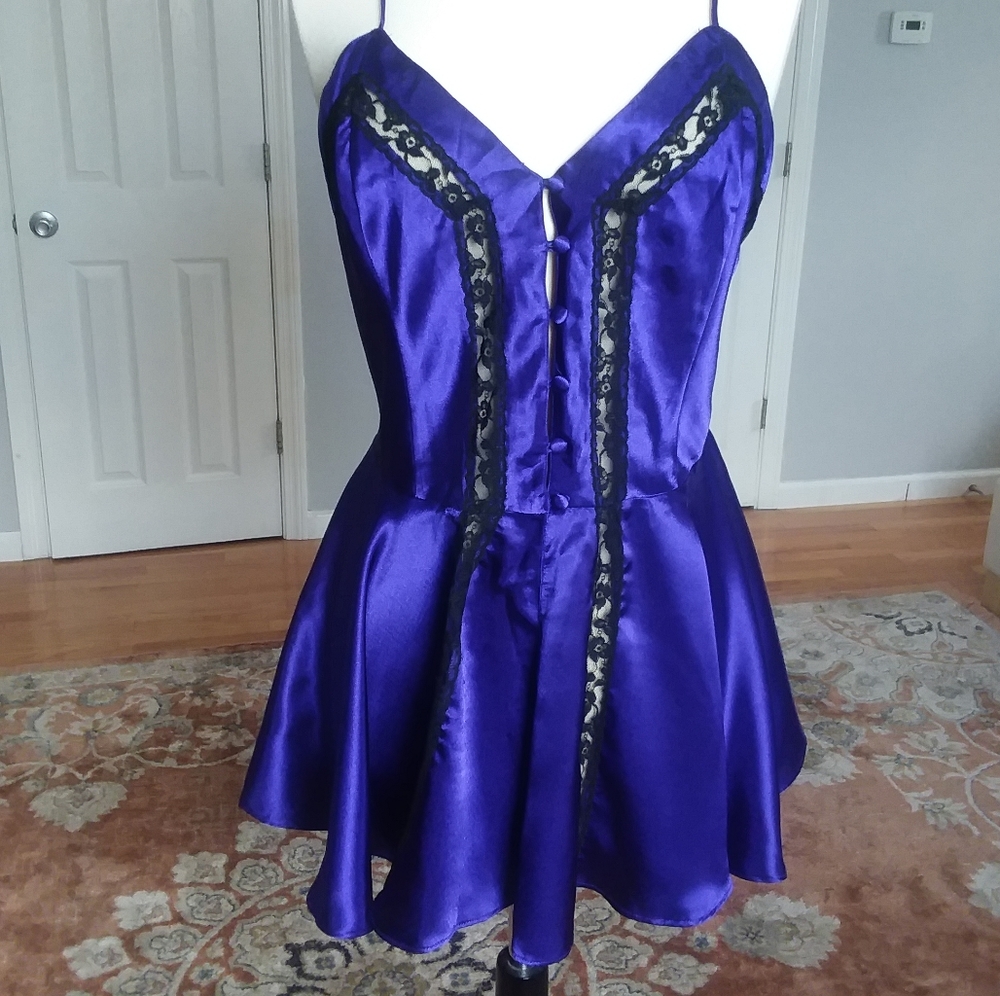 Vintage Victoria Secret purple slip dress